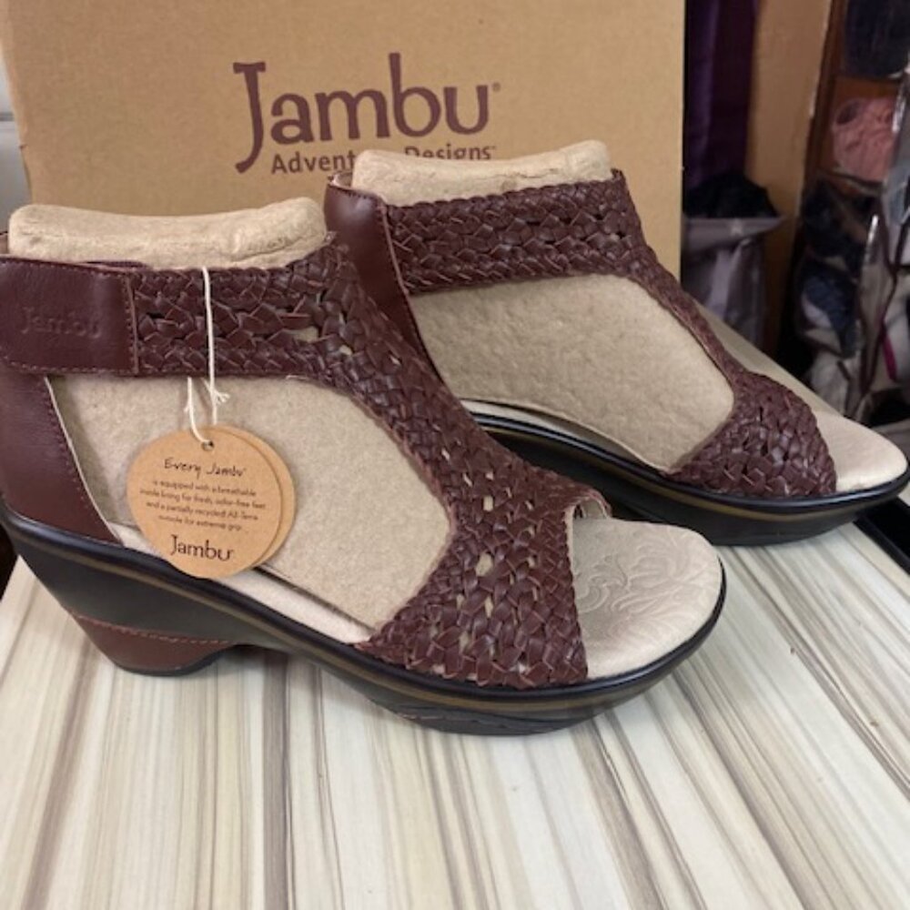 Jambu Sandy Cognac NIB Sandal